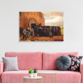 Verkoop van bouwschroot door Vincent van Gogh Canvas Afdruk (Insitu (Woonkamer))