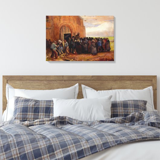 Verkoop van bouwschroot door Vincent van Gogh Canvas Afdruk (Insitu (Slaapkamer))