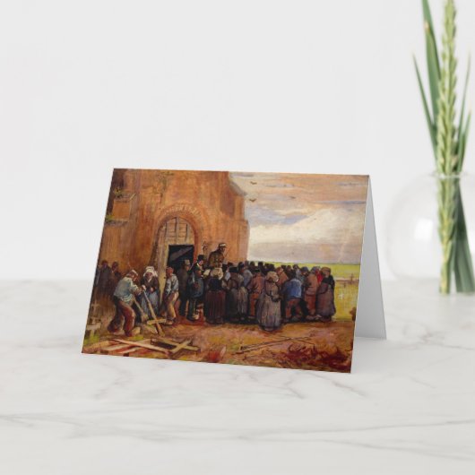 Verkoop van bouwschroot door Vincent van Gogh Kaart (Voorkant)