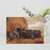 Verkoop van bouwschroot door Vincent van Gogh Kaart (Staand voorkant)