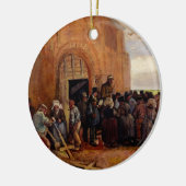 Verkoop van bouwschroot door Vincent van Gogh Keramisch Ornament (Links)