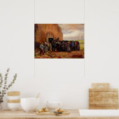 Verkoop van bouwschroot door Vincent van Gogh Poster (Keuken)