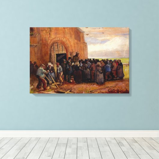 Verkoop van bouwsloop door Vincent van Gogh Canvas Afdruk (Insitu (Houten vloer))