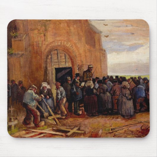 Verkoop van bouwsloop door Vincent van Gogh Muismat (Voorkant)
