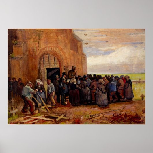 Verkoop van bouwsloop door Vincent van Gogh Poster (Voorkant)