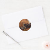 Verkoop van bouwsloop door Vincent van Gogh Ronde Sticker (Envelop)