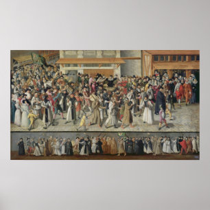 Verkoop van de Heilige Liga Poster