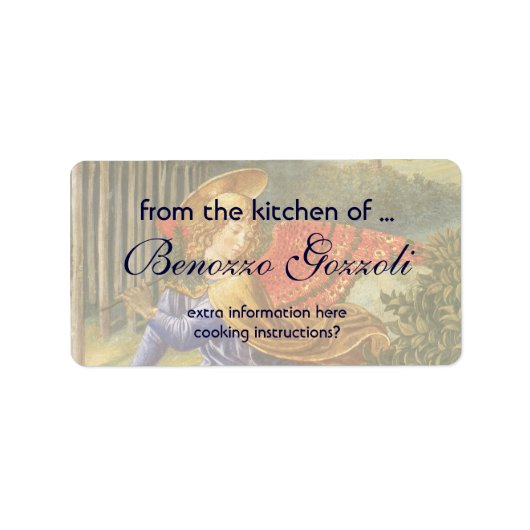 Verkoop van de Magi Angel door Benozzo Gozzoli Etiket (Voorkant)