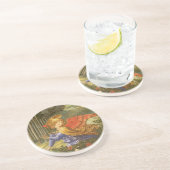 Verkoop van de Magi Angel door Benozzo Gozzoli Zandsteen Onderzetter (Zijkant)