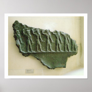 Verkoop van Elamite-strijders, Susa, Iran, Elamit Poster