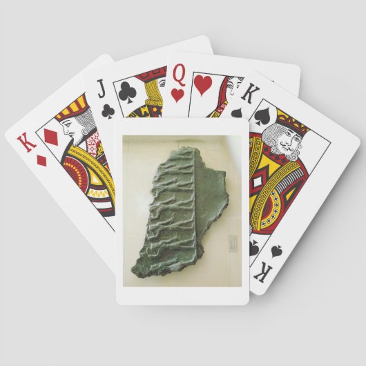 Verkoop van Elamite-strijders, Susa, Iran, Elamit Speelkaarten (Achterkant)