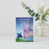 Verkoop van flyer-hype-technologie Verticaal Visitekaartje (Staand voorkant)