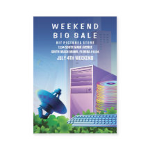 Verkoop van flyer-hype-technologie Verticaal