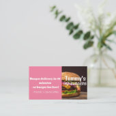 Verkoop van Hamburger Delivery Discount Visitekaartje (Staand voorkant)