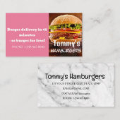 Verkoop van Hamburger Delivery Discount Visitekaartje (Voorkant / Achterkant)
