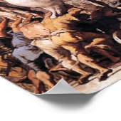 Verkoop van het paard van Troje Poster (Hoek)