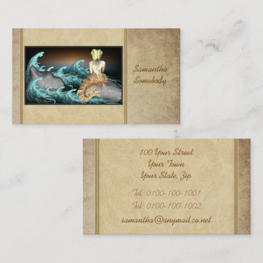 Verkoop van kaarten van het Mermaid Art-profiel Visitekaartje (Voorkant / Achterkant)