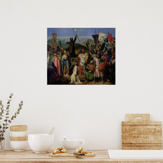Verkoop van kruisvaarders rond Jeruzalem Poster (Keuken)