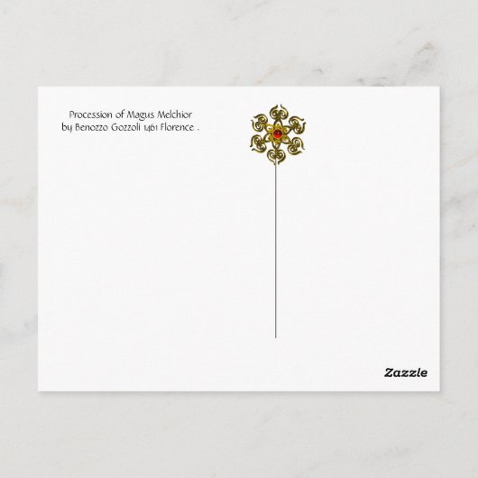 Verkoop van Magus Melchior, Paardenriders, Wilde K Briefkaart (Achterkant)