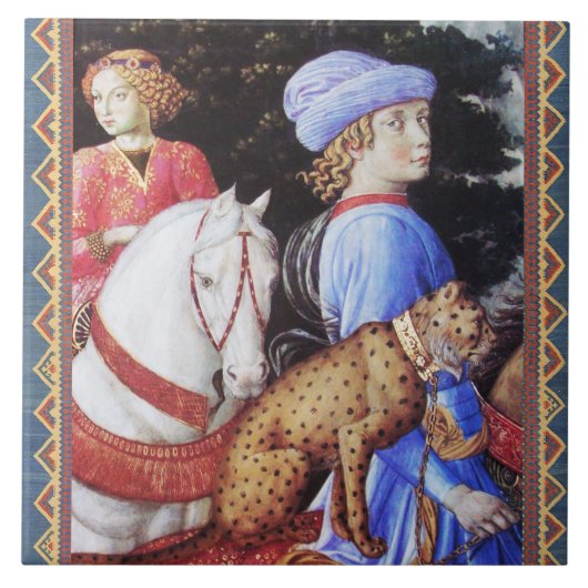 Verkoop van Magus Melchior, Paardenriders, Wilde K Tegeltje (Voorkant)