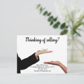 verkoop van mailingtransacties verwijzing onroeren briefkaart (Staand voorkant)