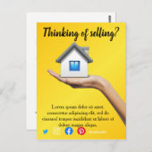 verkoop van mailingtransacties verwijzing onroeren briefkaart (Voorkant / Achterkant)