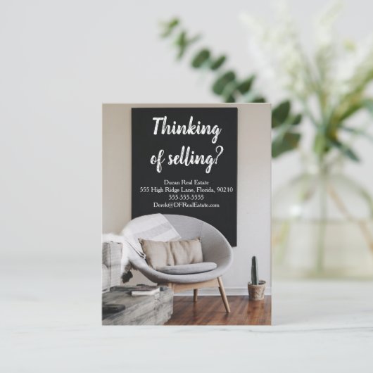 verkoop van mailingtransacties verwijzing onroeren briefkaart (Staand voorkant)