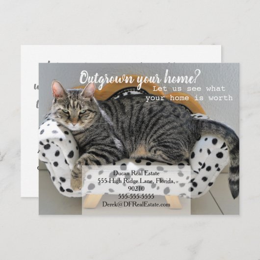 verkoop van mailingtransacties verwijzing onroeren briefkaart (Voorkant / Achterkant)