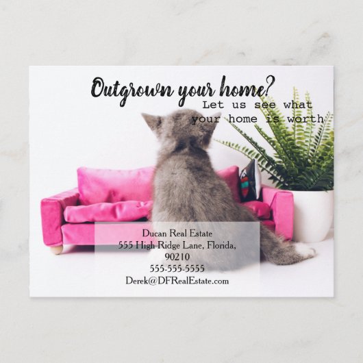 verkoop van mailingtransacties verwijzing onroeren briefkaart (Voorkant)