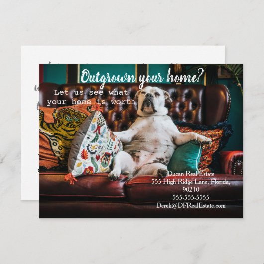 verkoop van mailingtransacties verwijzing onroeren briefkaart (Voorkant / Achterkant)