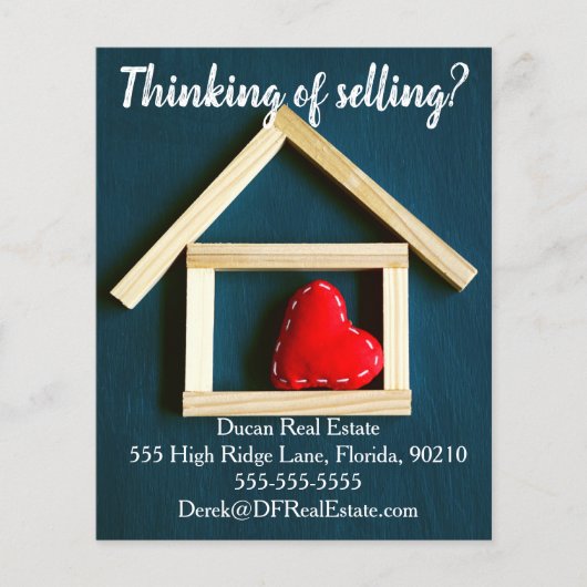 verkoop van mailingtransacties verwijzing onroeren flyer (Voorkant)