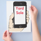 Verkoop van martphone-scheepswerf flyer (Hand)