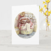  verkoop van mevrouw Tiggy Winkle Rustic Cottage Kaart (Gele Bloem)