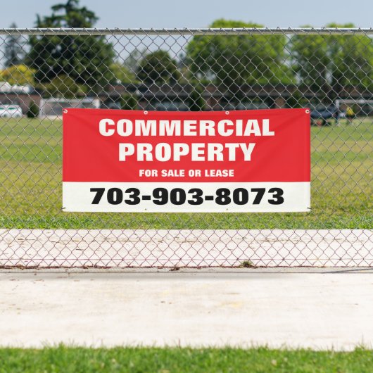 Verkoop van onroerend goed Aangepaste banner lease (Insitu)