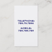 Verkoop van onroerend goed agent House Building Re Visitekaartje (Achterkant)