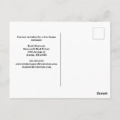 Verkoop van onroerend goed Company House Photo Mar Briefkaart (Achterkant)