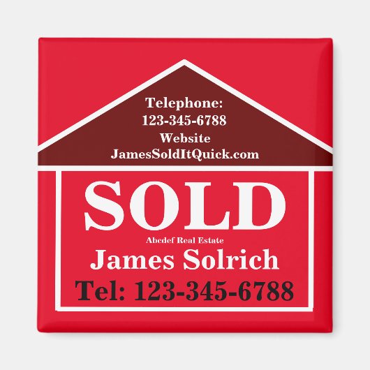 Verkoop van onroerend goed voor cliënten - Modern Magneet (Voorkant)