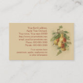 Verkoop van pepervruchten van kruisbessen visitekaartje (Achterkant)