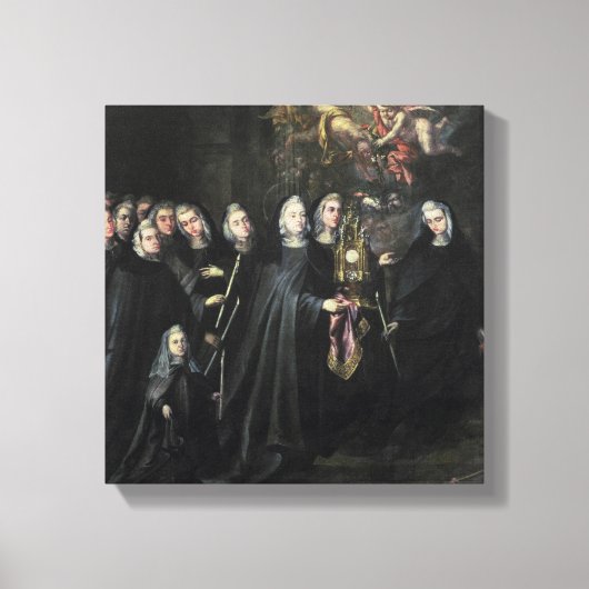 Verkoop van St. Clare met de Eucharistisch Canvas Afdruk (Voorkant)