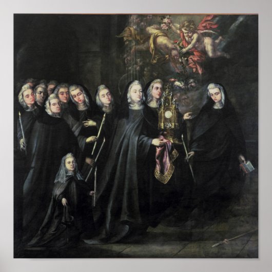 Verkoop van St. Clare met de Eucharistisch Poster (Voorkant)