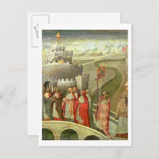 Verkoop van St. Gregory aan het Castel St. Angelo Briefkaart (Voorkant / Achterkant)