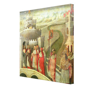 Verkoop van St. Gregory aan het Castel St. Angelo Canvas Afdruk
