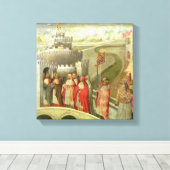 Verkoop van St. Gregory aan het Castel St. Angelo Canvas Afdruk (Insitu (Houten vloer))