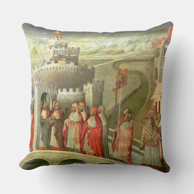 Verkoop van St. Gregory aan het Castel St. Angelo Kussen (Voorkant)