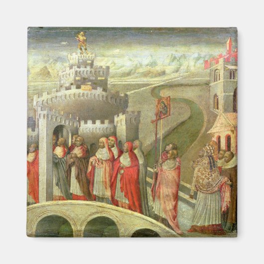 Verkoop van St. Gregory aan het Castel St. Angelo Magneet (Voorkant)