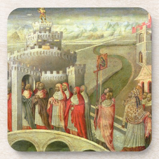 Verkoop van St. Gregory aan het Castel St. Angelo Onderzetter (Voorkant)