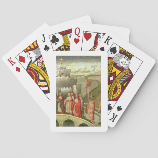 Verkoop van St. Gregory aan het Castel St. Angelo Pokerkaarten (Achterkant)