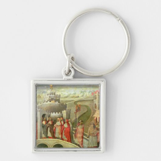 Verkoop van St. Gregory aan het Castel St. Angelo Sleutelhanger (Voorkant)