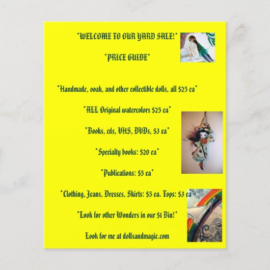 verkoop van terreinen flyer (Voorkant)