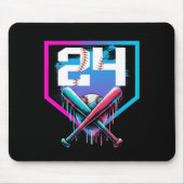 Verkoop Verjaardag Boy Drip 24e speler 24 jaar oud Muismat (Voorkant)